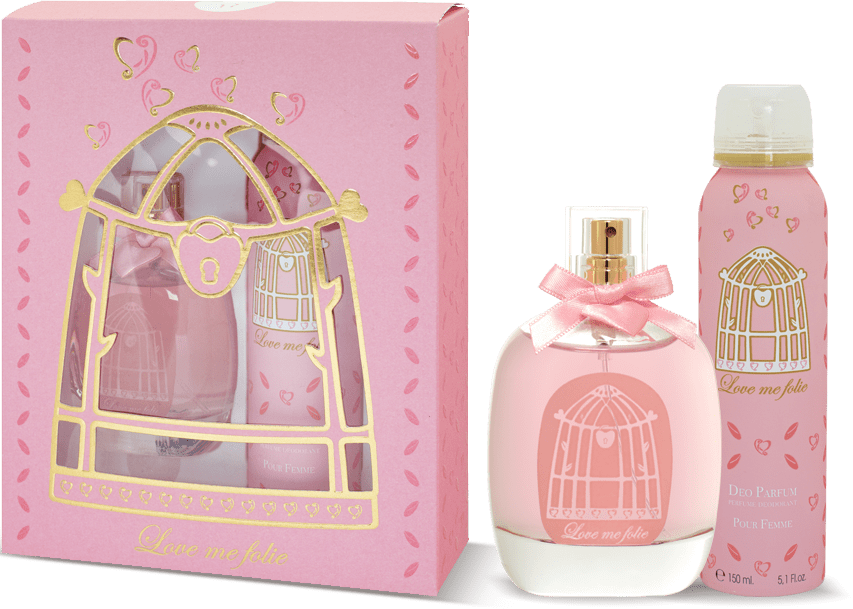 Pack parfum LOVE ME FOLIE - Coffret DINACOSMETICS